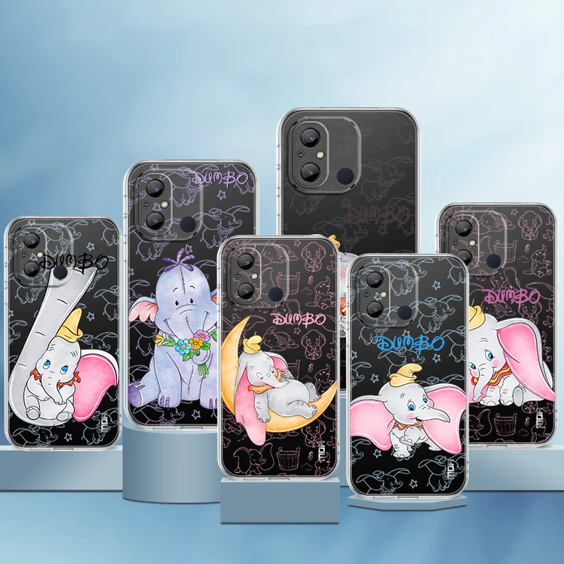 

Dumbo Cute Cartoon For Xiaomi Redmi 12C 11 A1 Plus 10 10X 9T 9C 9C 8 7 6 4G 5G Soft Silicone Transparent Phone Case Coque Capa