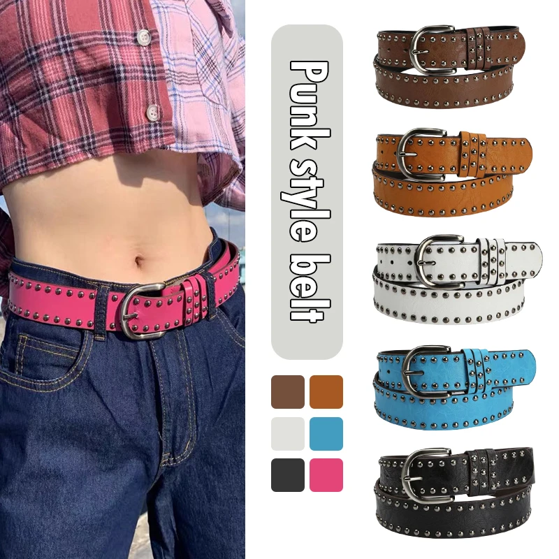 

Pink/Black Retro Punk PU Leather Belt Women Jeans Dress Wide Waistband Ladies Corset Waist Belts 105cm Casual Waist Waistband