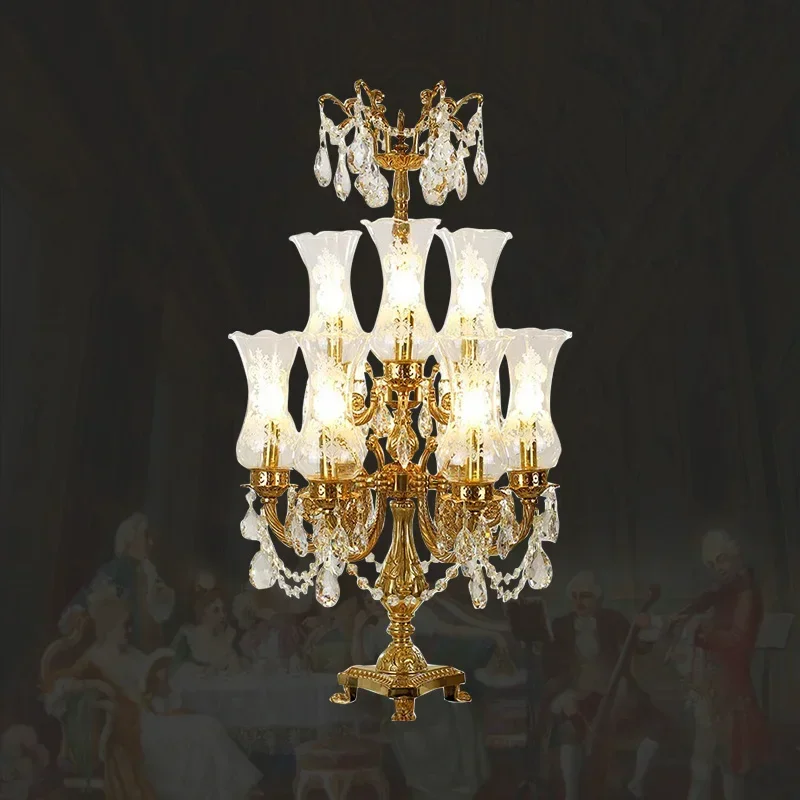 Французская роскошная хрустальная настольная лампа декоративное освещение из