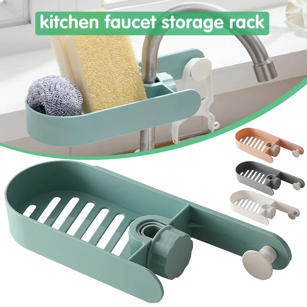 

Faucet Practical Sink Rack Rotatable Dishwashing Holders Multifunction Drainage Shelf Kitchen Organizer Small Storage Racks