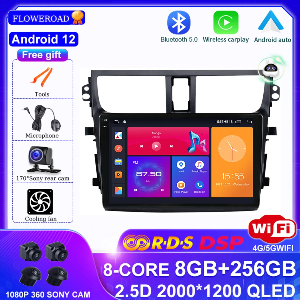 

Автомагнитола 2 Din AIvoic, мультимедийный видеоплеер с поддержкой Bluetooth, GPS, RDS, Carplay, Android 12, для Suzuki Celerio 2015-2018