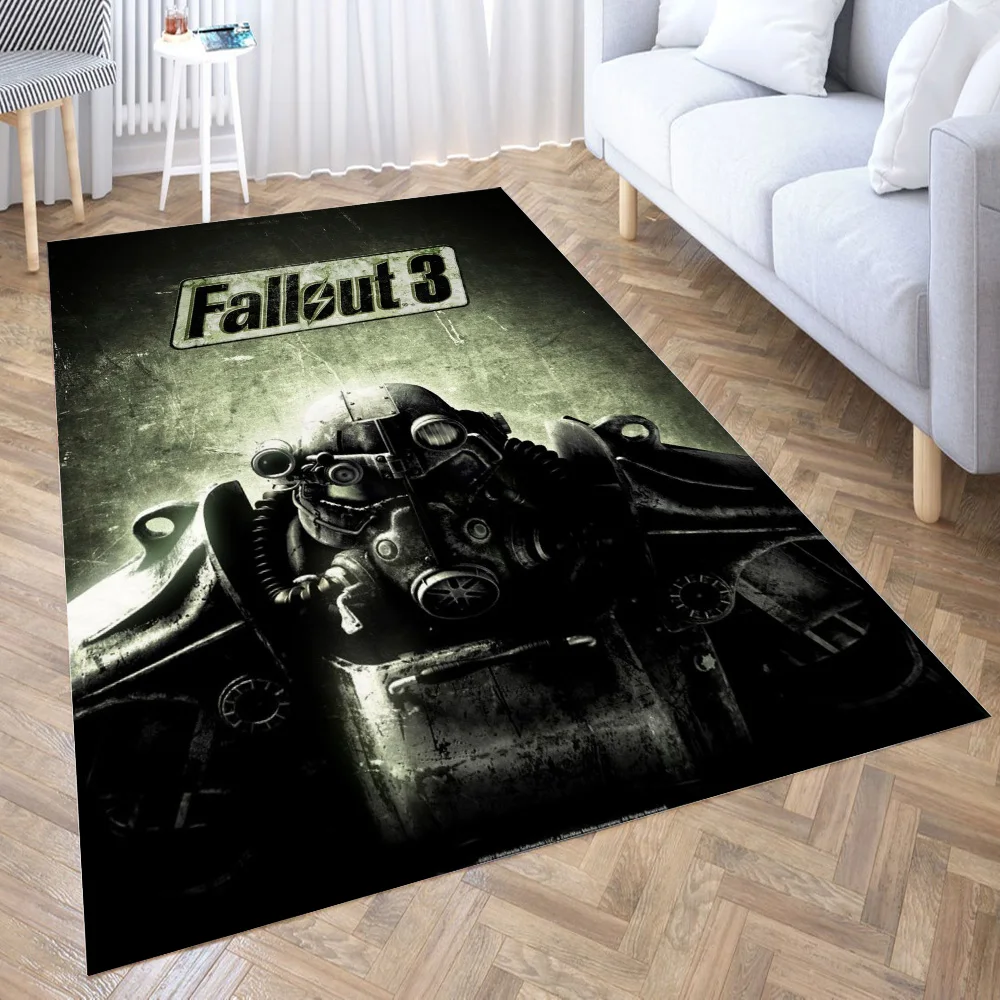

Fallout 3 3D Carpet Living Room Kitchen Entrance Door Mat Anti-slip Floor Rug Bathroom Area Hallway Mats