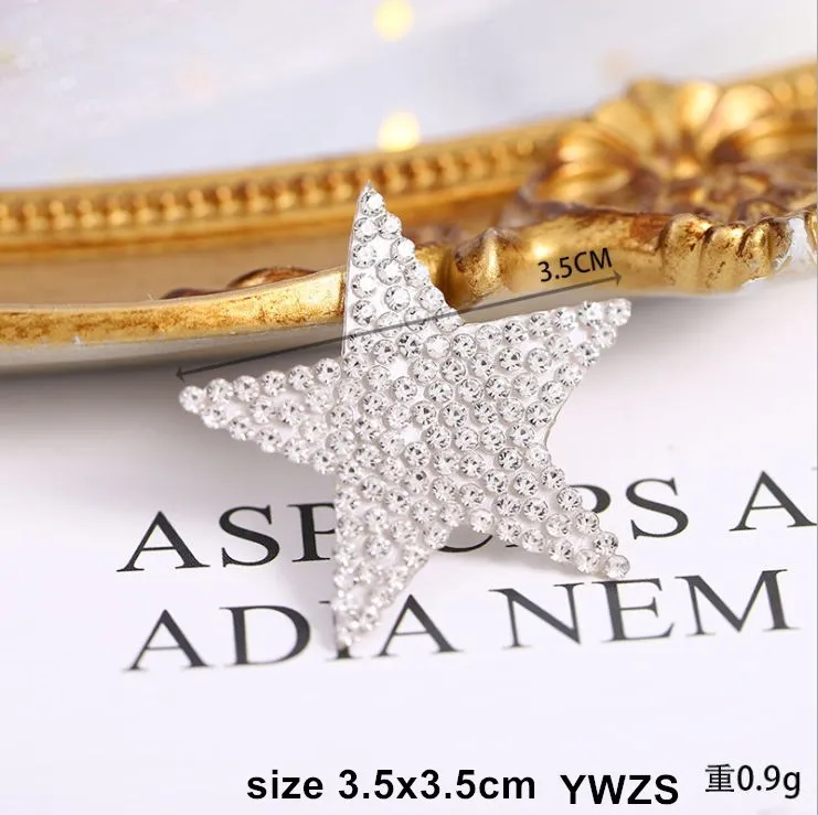 Новое поступление 10 шт. стразы со звездами железные нашивки сделай сам