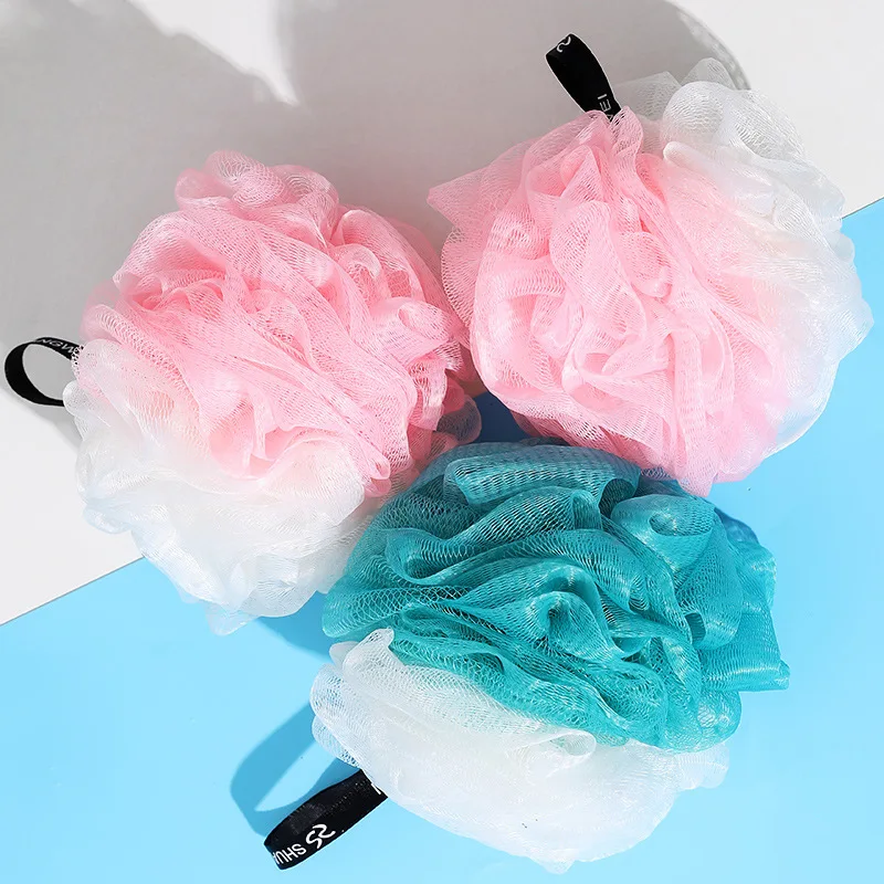 

Soft Mesh Bath Sponge Balls Nylon Cleaning Brush Shower Puff Body Cleaner Exfoliating Scrubbers Bath Ball Bathroom Supplies