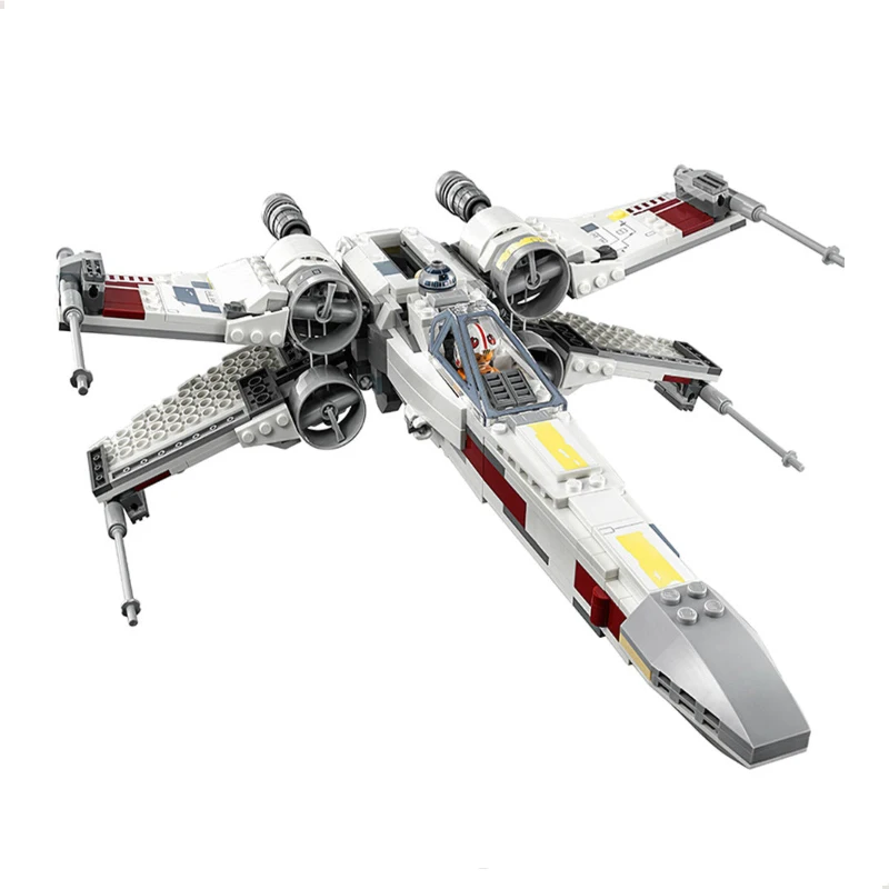 

2021 New 05145 819pcs Star Plan X Wing Fighter Building Blocks 4 Figures Compatible 75218 Bricks Toy New Year Birthday Gifts