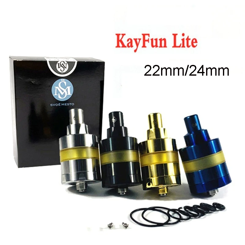 

Регулируемый атомайзер Kayfun Lite MTL RTA SS316 Pei 2 мл 22 мм 24 мм