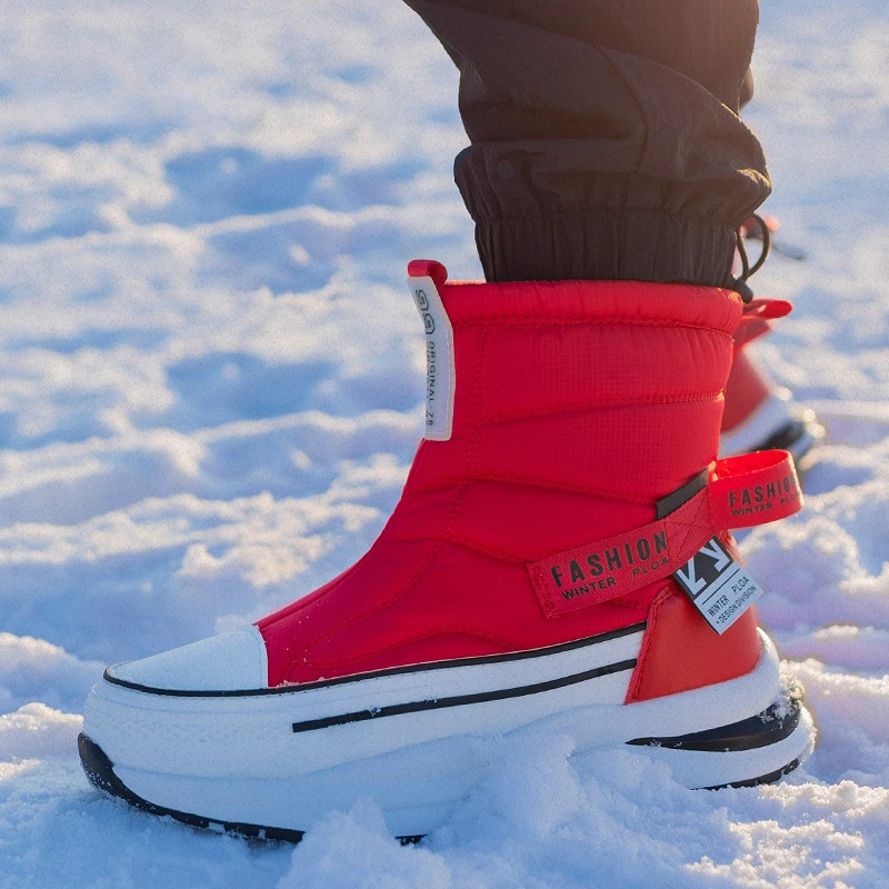 

Boots Women Multi-color Snow Boots Thickened Warm and Anti-skid Couple's Boots Plush Waterproof Casual Winter Shoes New
