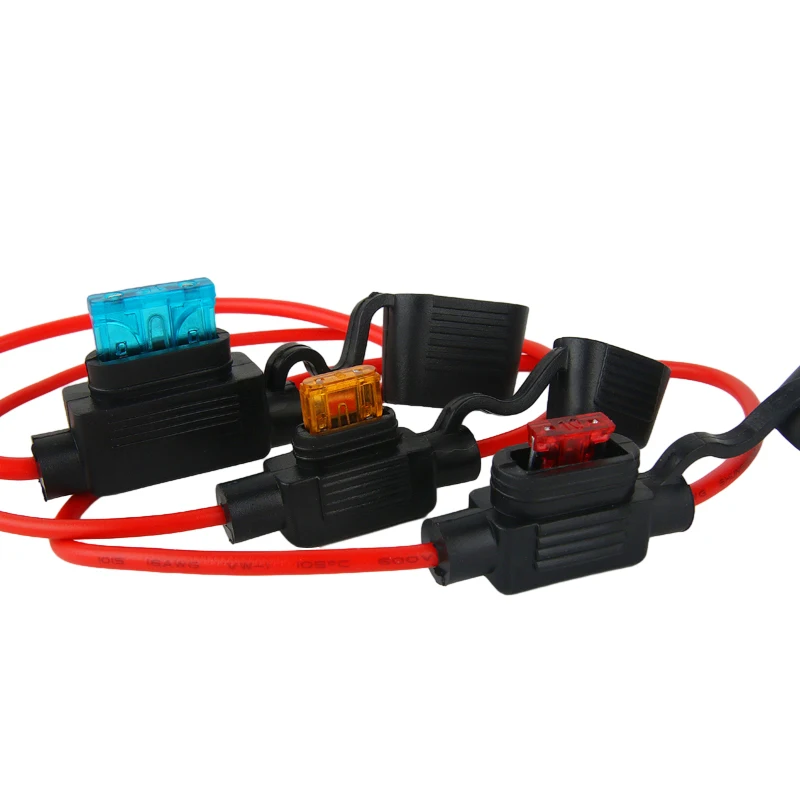 Водонепроницаемый Автоматический мини-предохранитель 32 В, малый и средний патрон 18/1614/12/10AWG и автомобильный предохранитель 2A 3A 5A 7.5A 10A 15A 20A 25A 30A 35A 40A