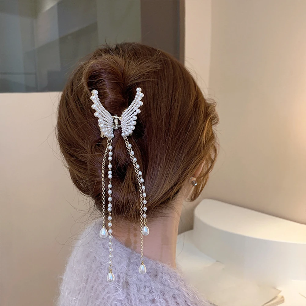 

Новый товар, модный простой головной убор с бабочкой и кисточкой в виде акулы, аксессуары для волос в Корейском стиле для женщин