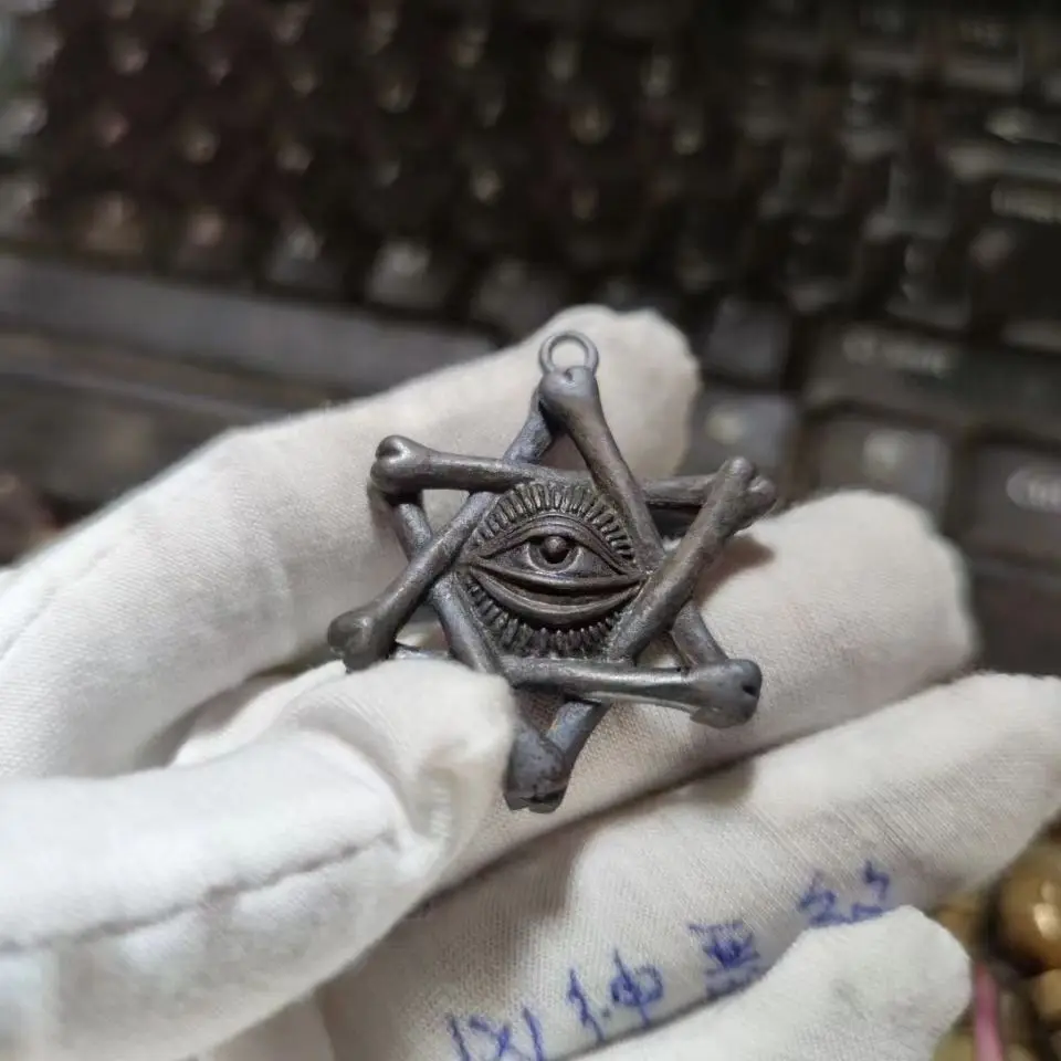 Винтажные латунные подвесные фигурки Глаз Бога миниатюрные художественные