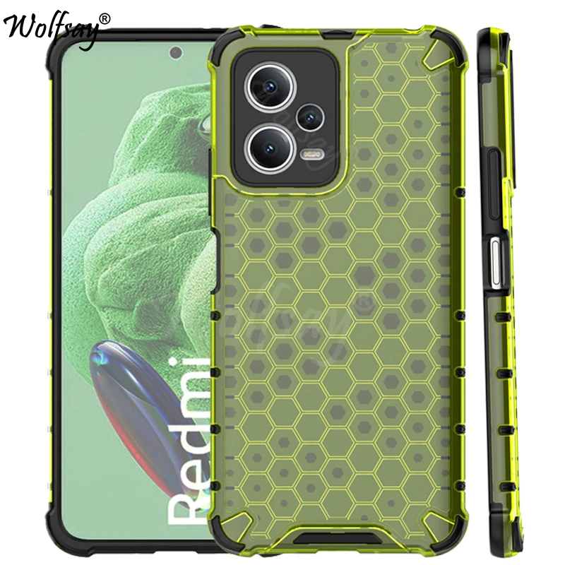 

Transparent Case For Xiaomi Redmi Note 12 5G Honeycomb Armor Case For Redmi Note 12 Case Cover For Redmi Note 12 11E 11 Pro Plus