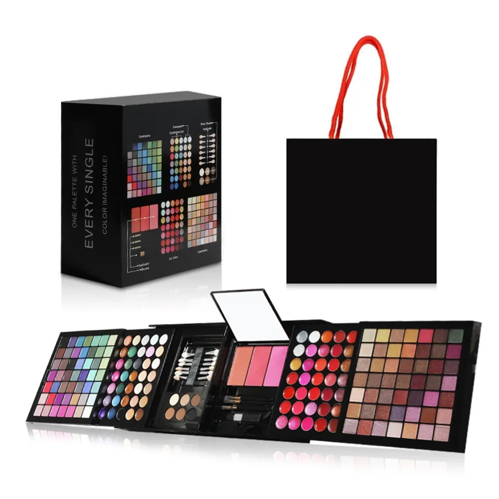 177 Colors Makeup Set Box Lipstick Eyeshadow Blush Makeup Brush Beauty Tools Combination Multifunctional Tray Makeup Set Palette