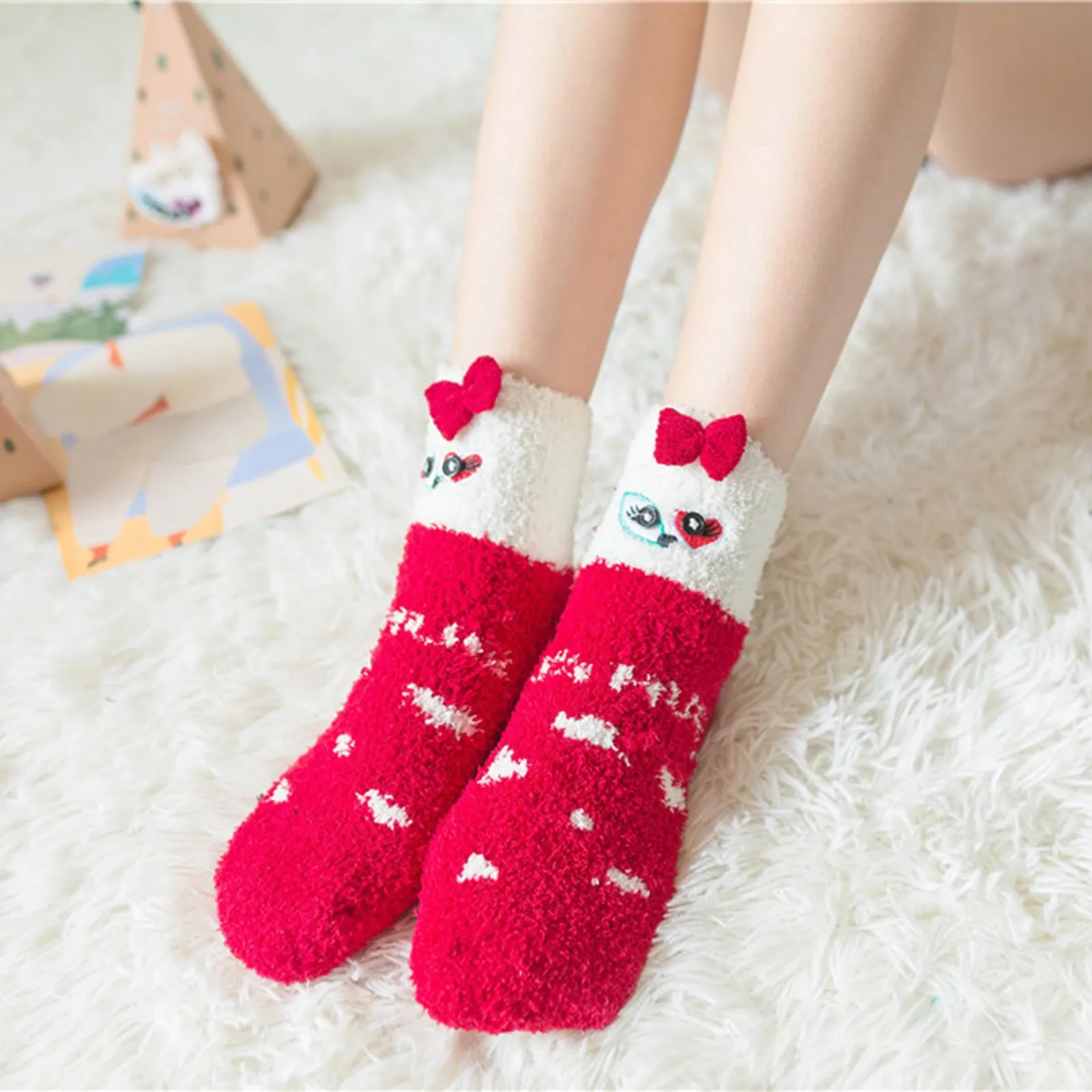 

Мужские носки Размер 14 16 Большие носки милые носки удобные домашние женские теплые носки с принтом рождественские носки