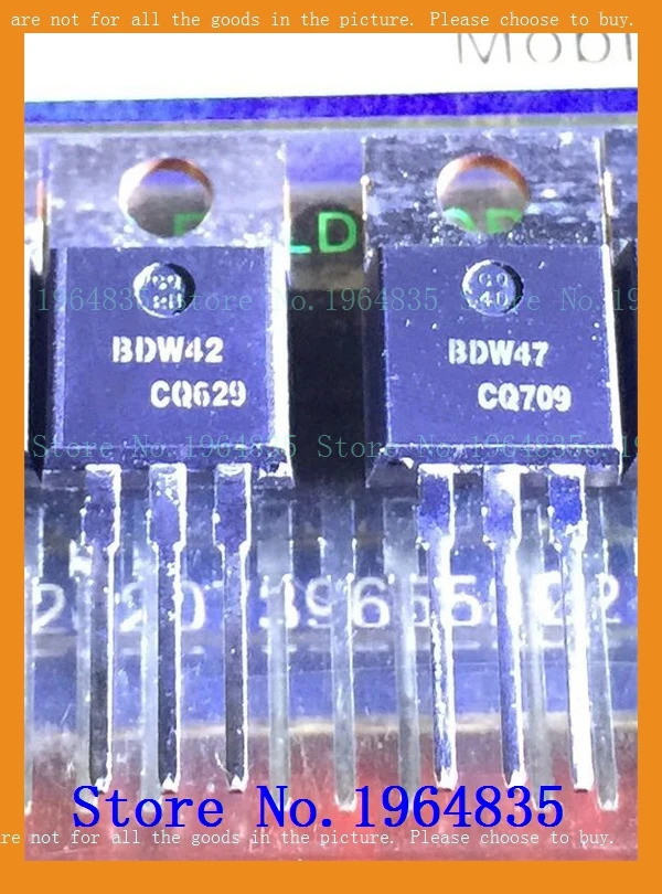 

2 шт./партия = пара BDW42 BDW47 100V 15A