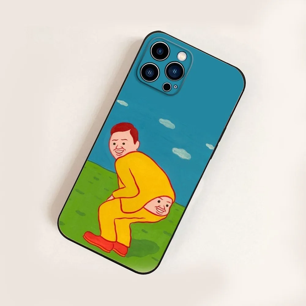Чехол для телефона Joan Art C-Cornella iPhone 16 15 14 13 12 11 Pro X XS Max XR Plus Mini Черный силиконовый