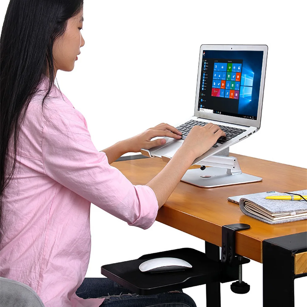 

Настольный коврик для мыши с креплением на запястье, эргономичный подвесной дизайн с нажимом, Настольный коврик для мыши, стойка для мыши