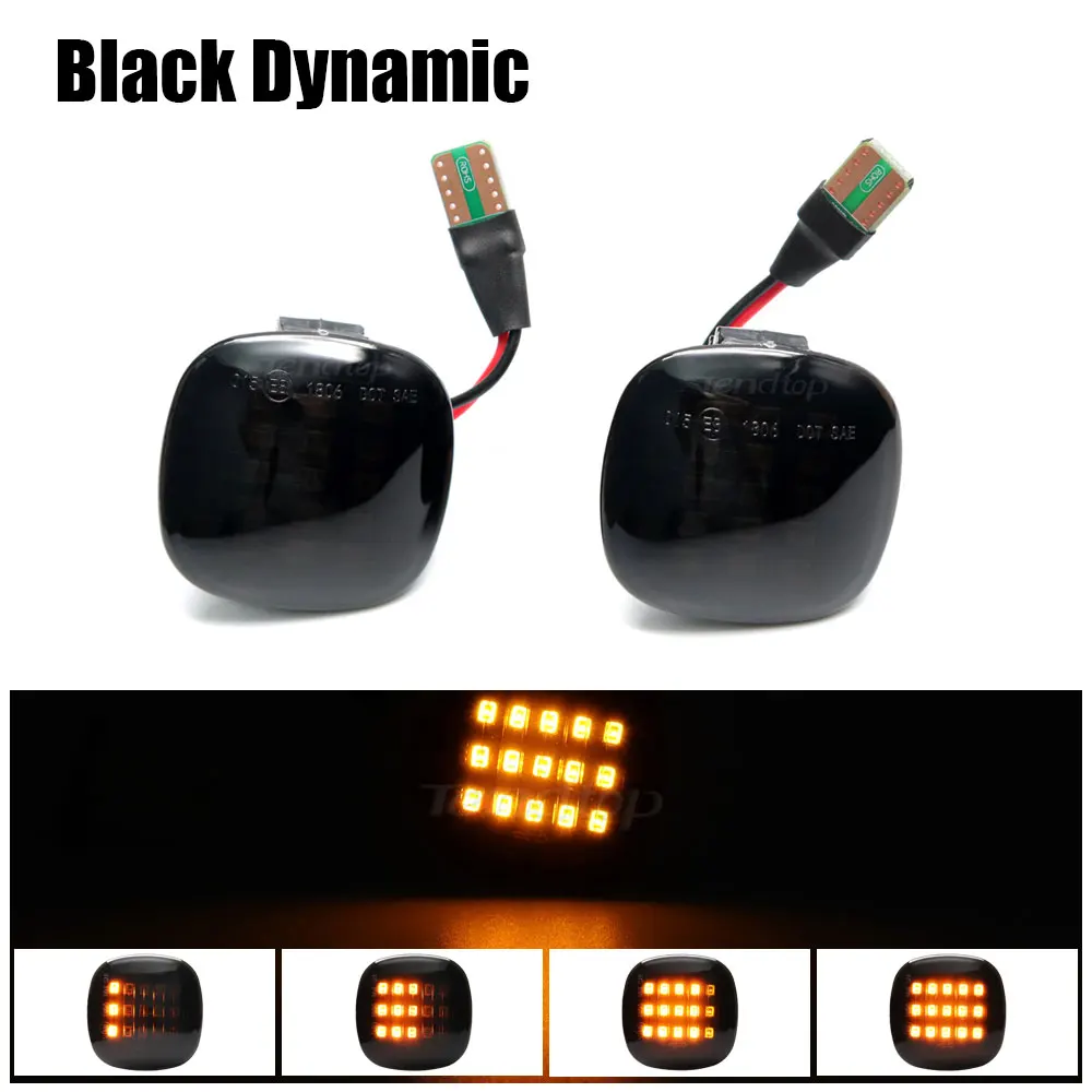 

Светодиодный динамический боковой габаритный фонарь последовательного указателя поворота для Skoda Fabia SEAT Octavia Roomster Rapid Audi A3 A4 A8 D2