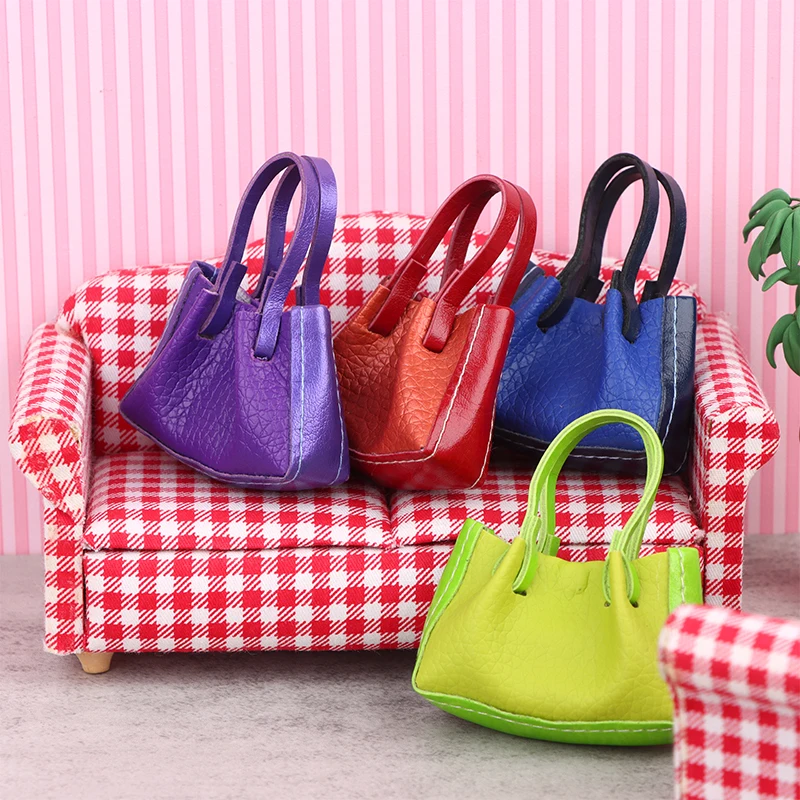 

1Pc Dollhouse Miniature Handbag Purse Doll Mini Shoulder Bag Model For Doll Decoration Accessories Kids Pretend Play Toys