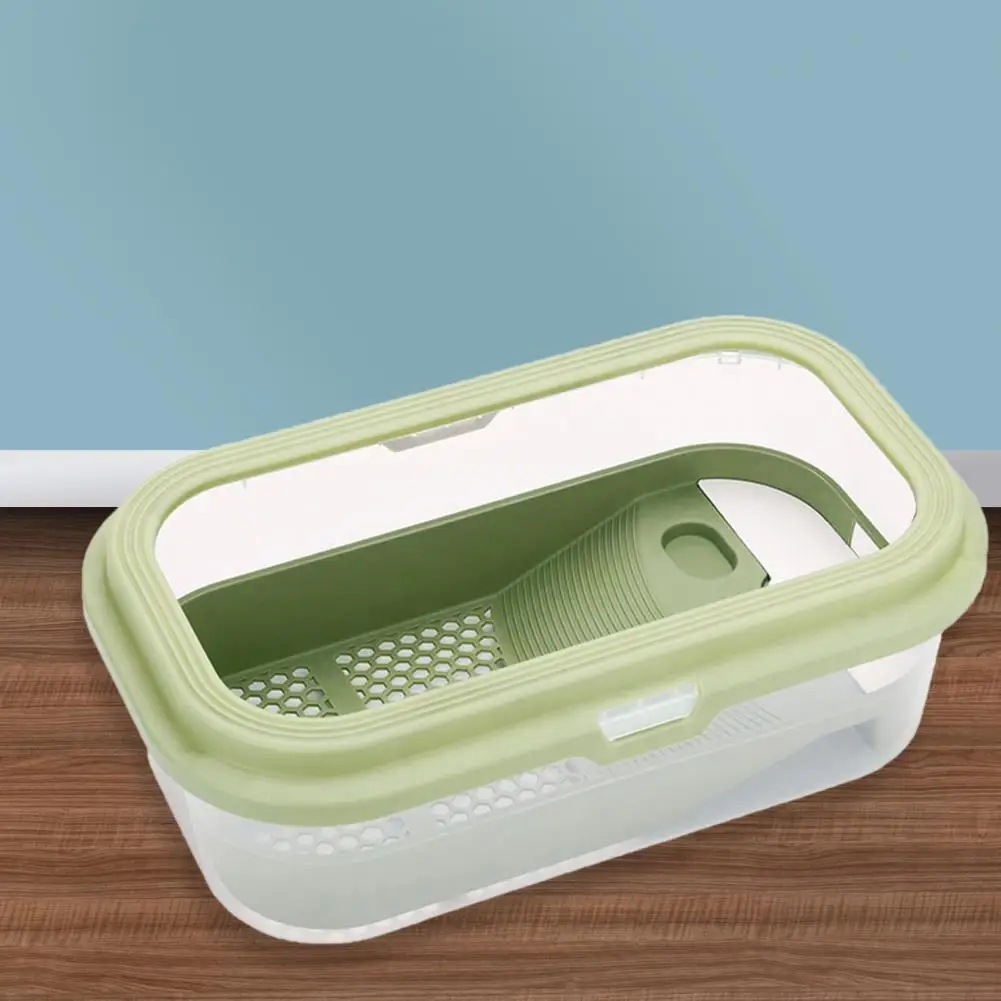 

Large Capacity Safe Mini Fish Tank Turtles Habitat Container Reusable Fish Terrarium Smooth Surface for Home Use