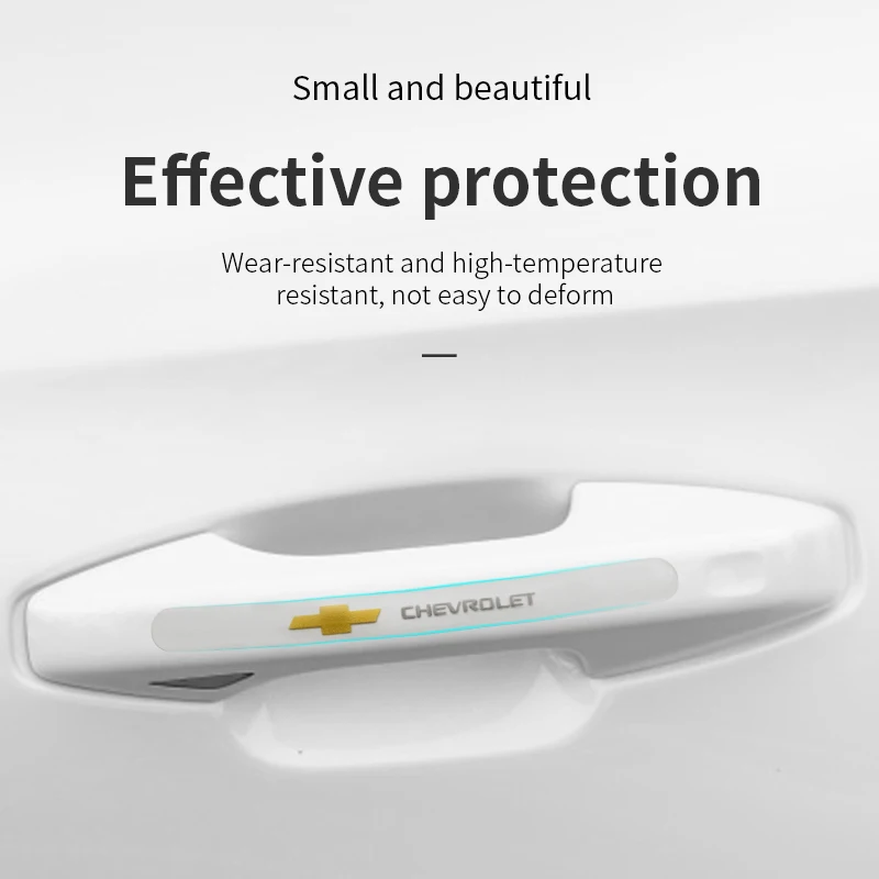

Transparent Car Door Handle Cup Protector Stickers Protection Film For Chevrolet Cruze Captiva Lacetti Spark Trailblazer Niva