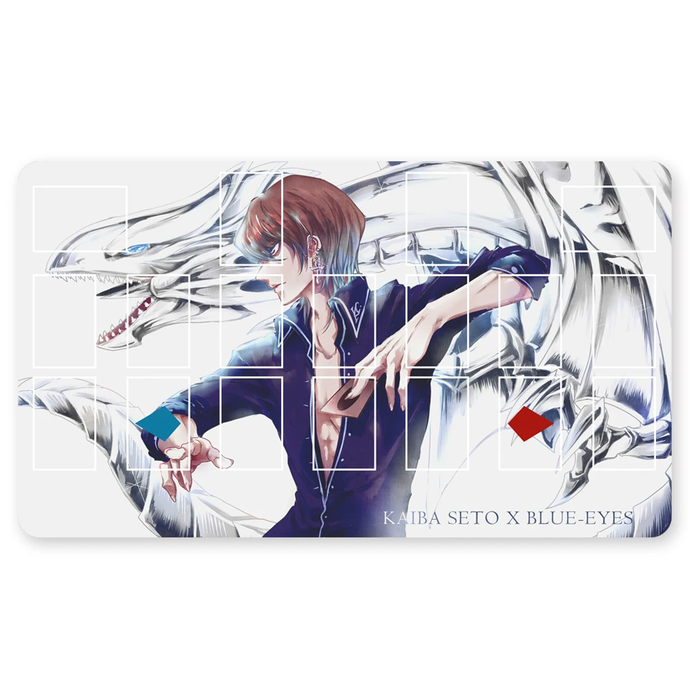 

778905 - TCG Playmat Blue-eyes Ultimate Dragon Dark Magician Duel Monsters Playmats Compatible for YuGiOh OCG TCG CCG + Free Bag