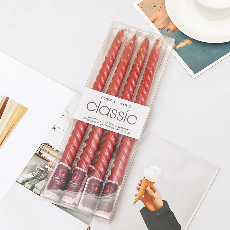 

Цветные парафиновые подсвечники