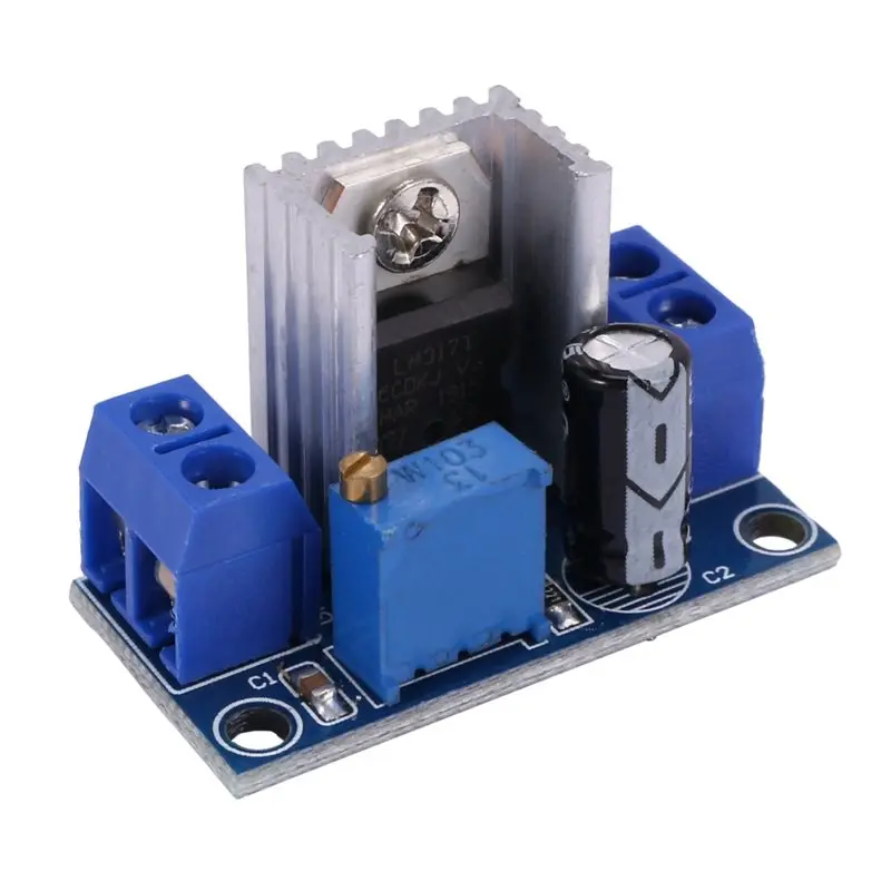 Фото ABGI-8X LM317 DC-DC 1.5A 1.2-37В Регулируемый источник питания, плата преобразователя DC, понижающий модуль, регулируемое линейное напряжение №3