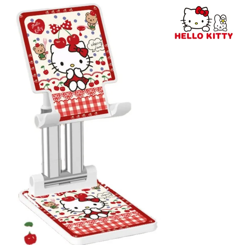 

Sanrio Anime Cartoon Mobile Phone Tablet Bracket Desktop Foldable Lifting Rotating Cute Hello Kitty Online Class Support Frame