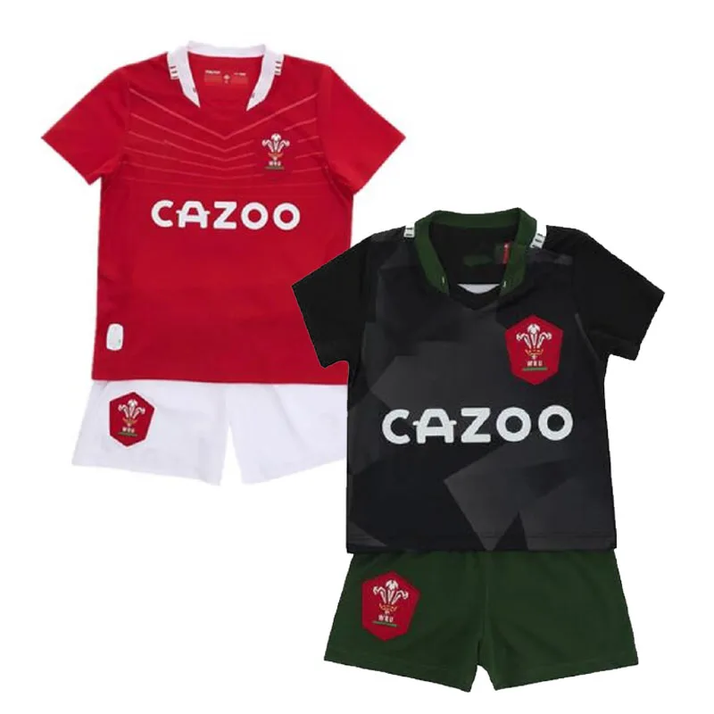 

2021/22 Welsh Kids país de gales casa camisa de rugby-crianças kit tamanho: 16-26