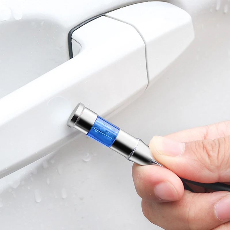 

1Pc Car Static Eliminator Anti-Static Rod Silver Tone High Voltage Human Body Static Discharger Blue Red Keychain