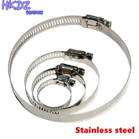 5pcs stainless steel adjustable drive hose clamp fuel line worm size clip hoop hose pipe clips water pipe clamp pipe hoop