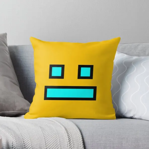 

Geometry Dash Printing Throw Pillow Cover Throw Car Bedroom Wedding Decorative Bed Soft Case Decor Cushion Pillows not include