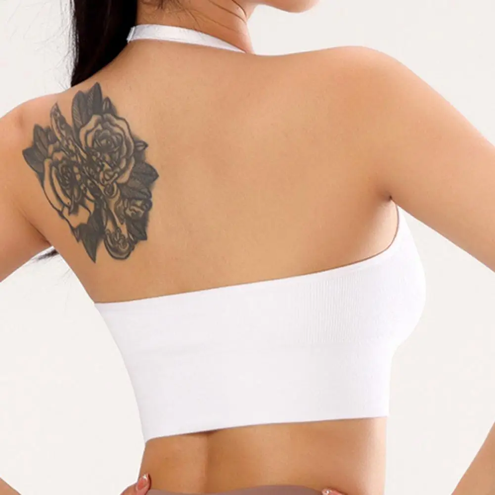 Женский спортивный бюстгальтер для йоги регулируемый на тонких бретельках с