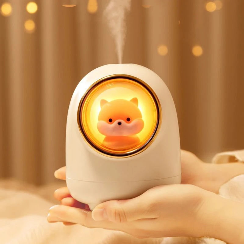 

Portable Capsule Humidifier USB Ultrasonic Aroma Essential Oil Diffuser Air Humidificador with Atmosphere Lamp for Home Office
