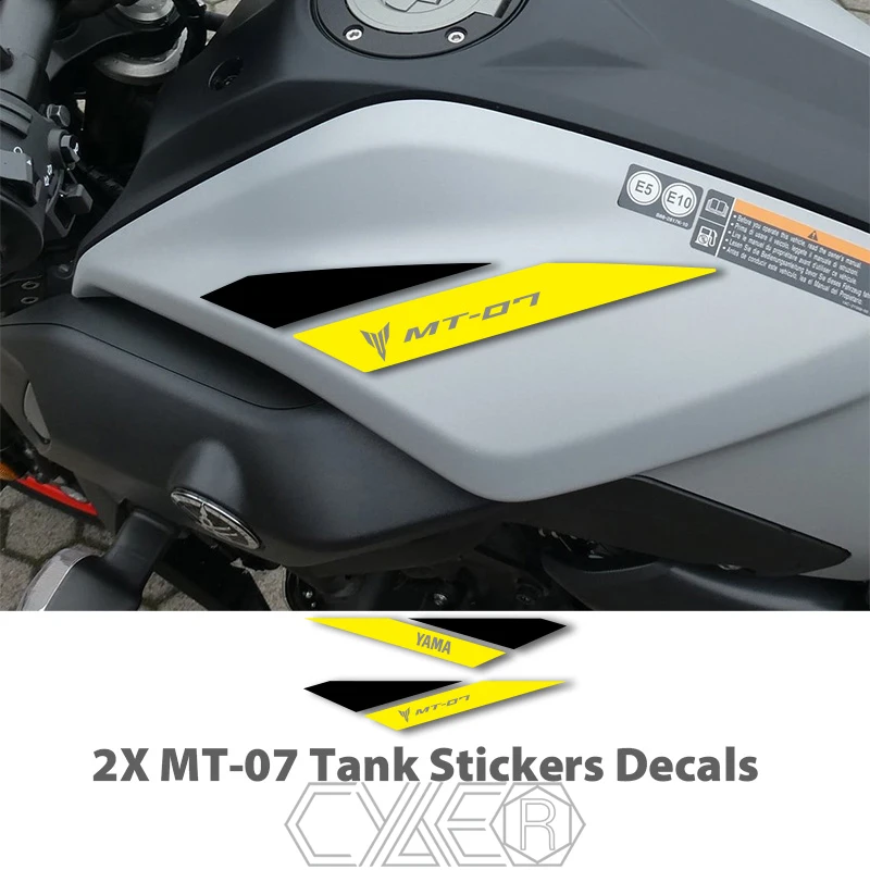

For YAMAHA MT07 MT-07 New Tank Stickers Decals MT LOGO Color Waterproof Motorcycle Sticker Decal Car Sticker