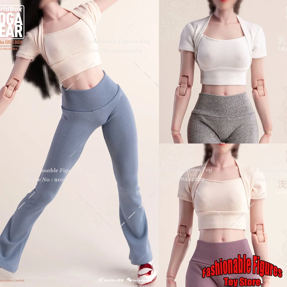 Worldbox 1/6 Женская футболка-солдат эластичные спортивные топы леггинсы для йоги