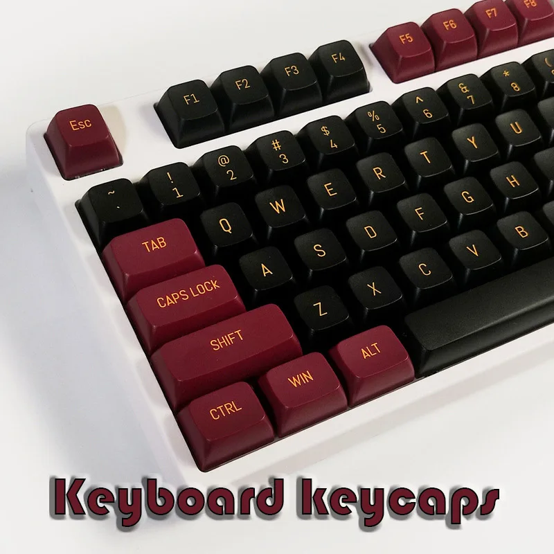 

129 Keys Keycap Cherry Profile MX Double Shot CSA Keycaps for Mechanicla Keyboard Full Set 108 104 980 100 87 84 68 61 Keys