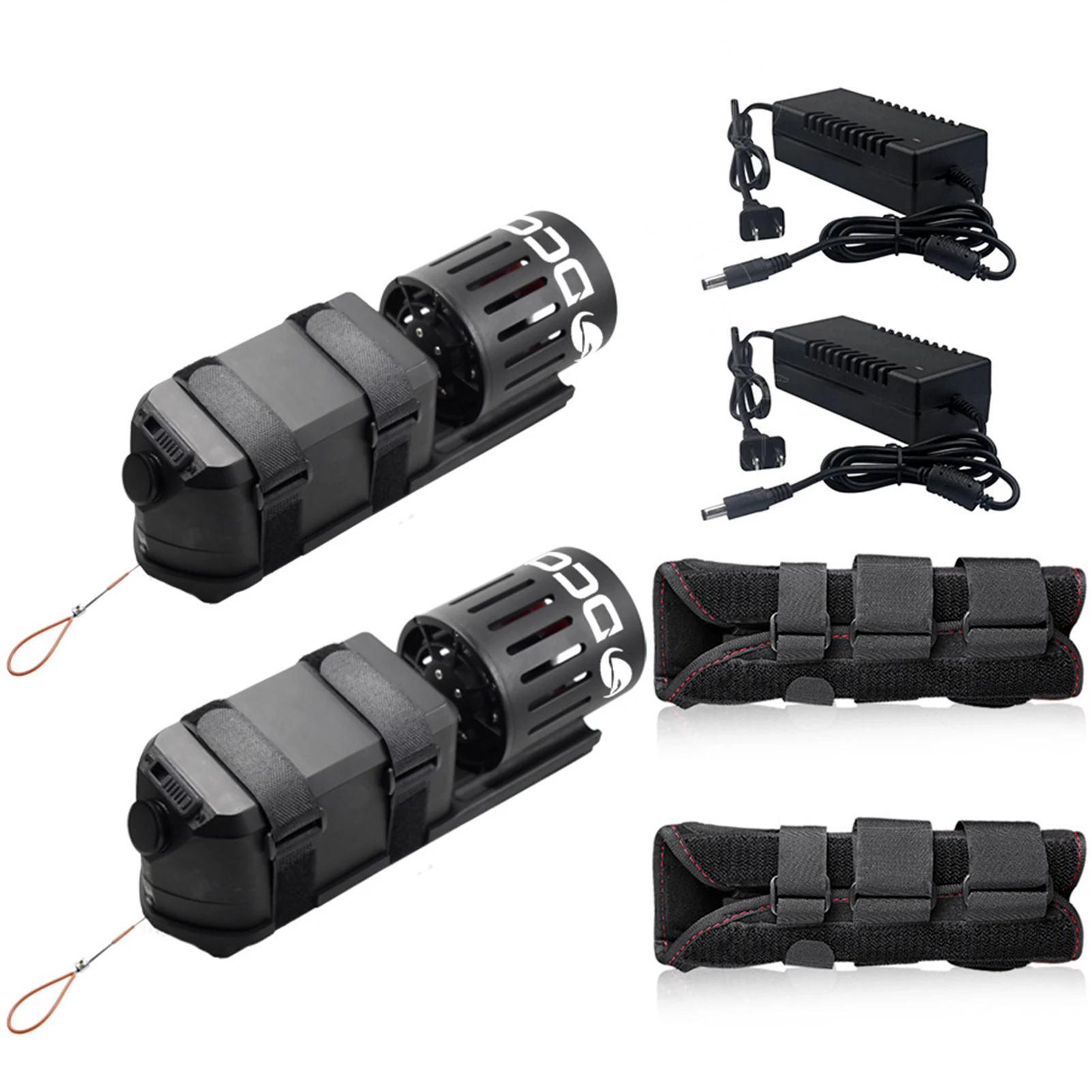 

2pcs Electric Underwater Scooters Sea Scooters 20M Waterproof Scuba Strong Thrust Up to 6kgf for Snorkeling Swimming Equipment