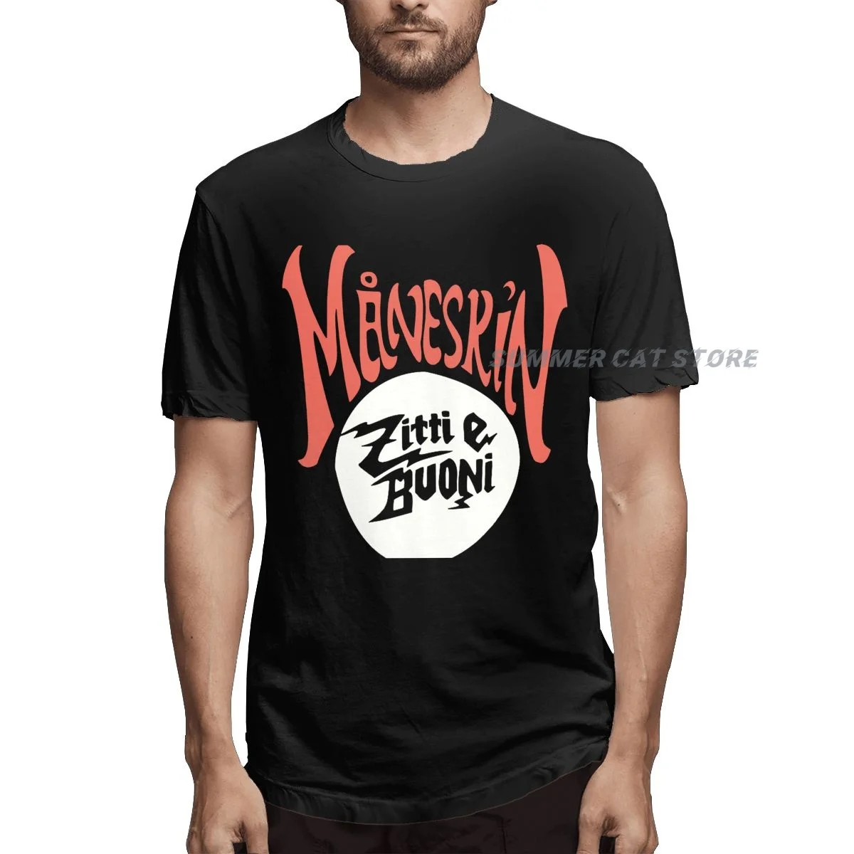 

3D Printed MANESKIN Zitti E Buoni' letter t-shirts Maneskin Italian Band men T Shirt Summer Fashion Short Sleeve O-neck Tops