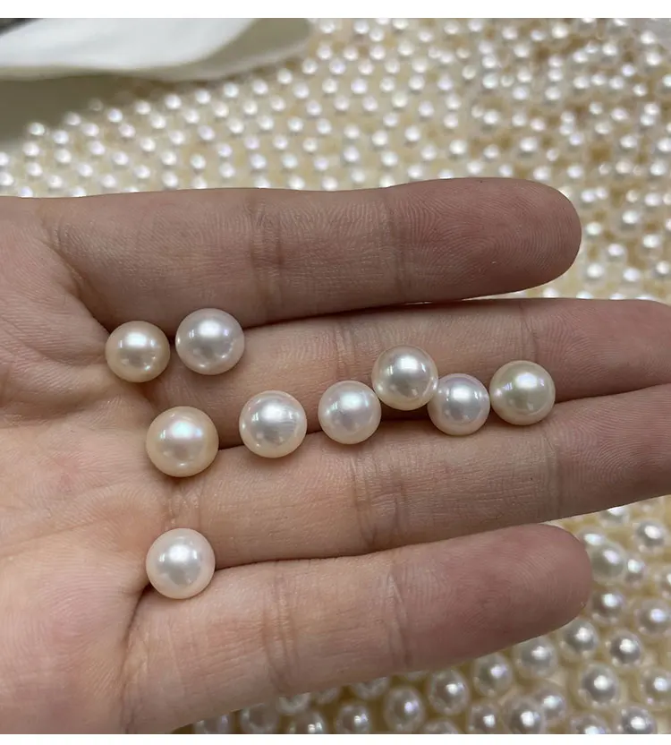 Перламутровые серьги в виде пресной воды 10-11 мм B10