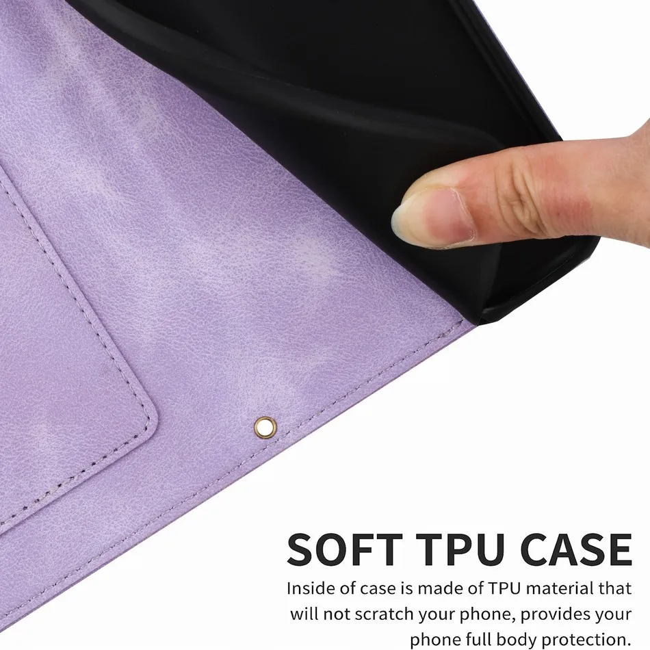 Кожаный флип-чехол для женщин и девочек Samsung Galaxy A53 A52S A54 A55 A72 A73 5G защитный