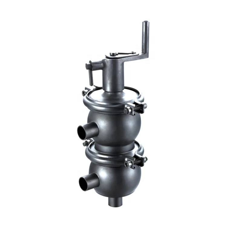 Sanitary stainless steel pneumatic intelligent mix proof reversing valve with ctop