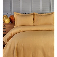 karaca home lexus mustard double bed cover set pillow sheath striped stylish design home textile durable quality fabric