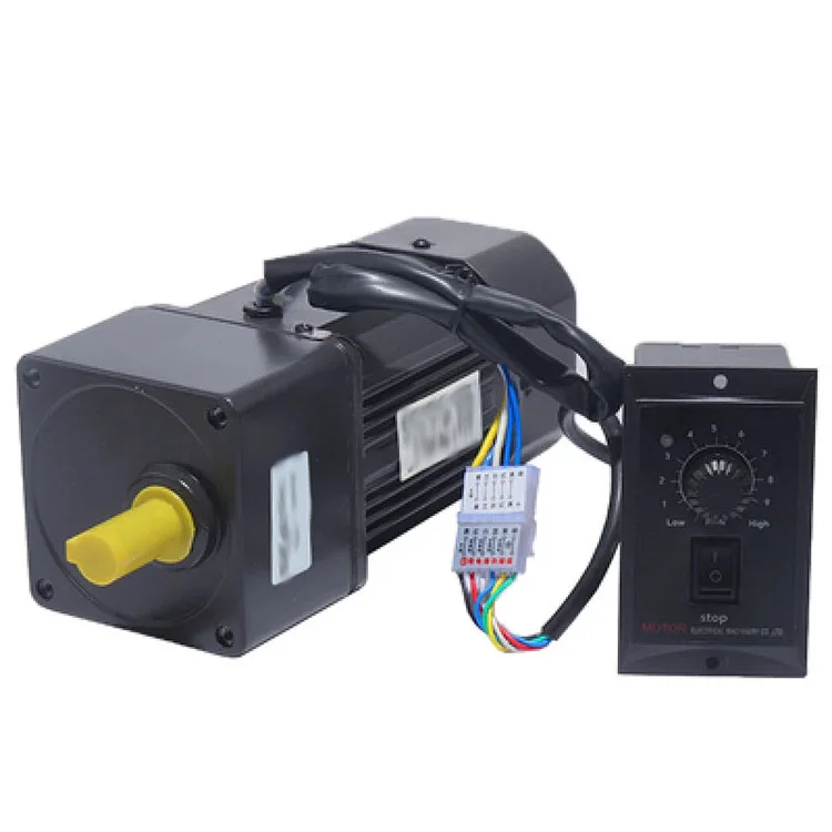 

Wholesale single-phase full speed ratio speed control 370W ac gear speed reducer gear box motor for textile machinery