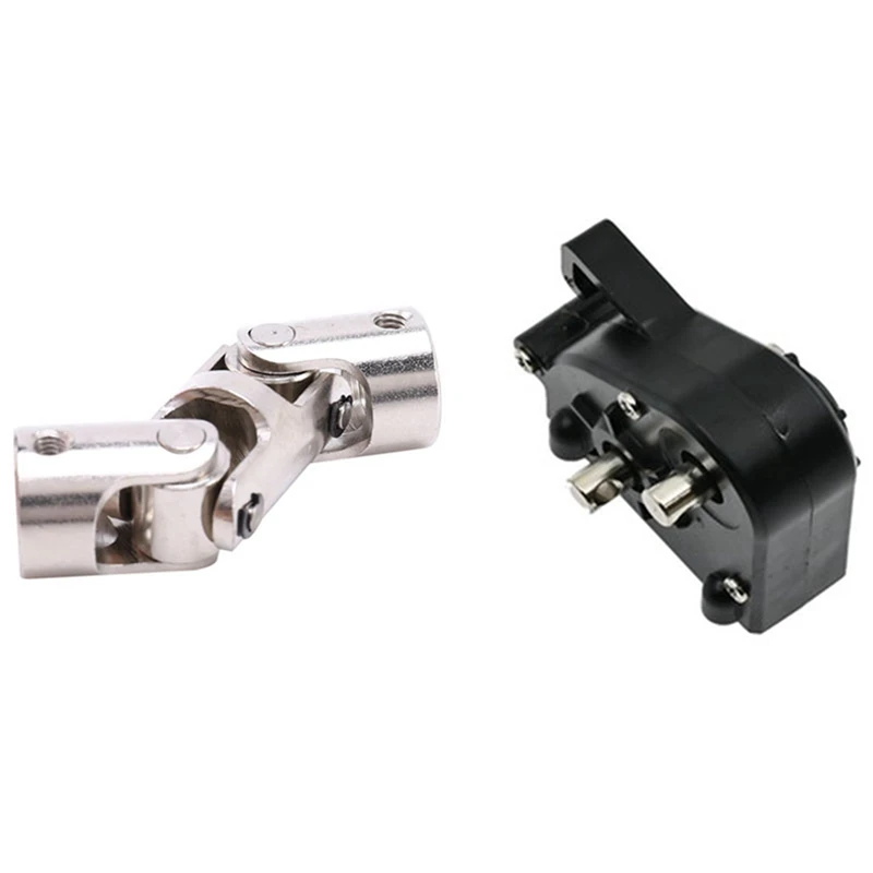 

Двойной универсальный шарнир карданный шарнир шарнирные соединения с винтом и металлической коробкой передач Чехол с шестерней для 1/12 MN86