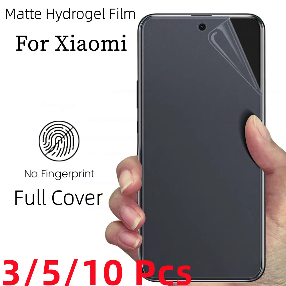 

3/5/10 шт. матовая игровая Гидрогелевая пленка для Xiaomi 12 11 10 9 Pro Ultra Lite для Mi 12X 11T 10T 9T 5G, мягкая защитная пленка для экрана