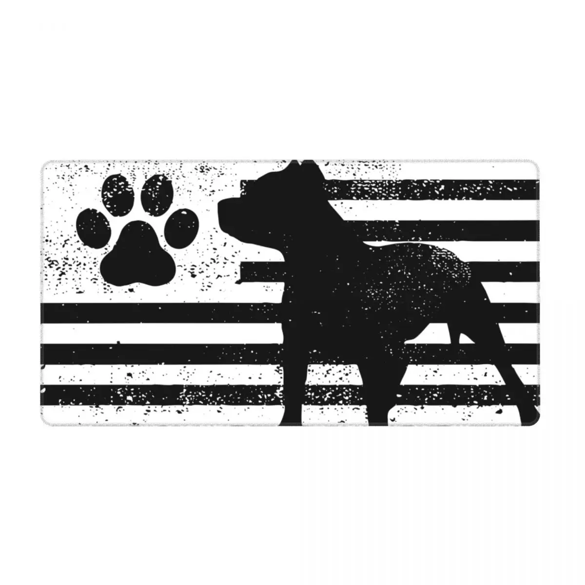 

In Pitbull We Trust Dog Paw Bull Terrier Keyboard Desk Mat Mousepad Animal Large Laptop Non-Slip Rubber Computer Mouse pad