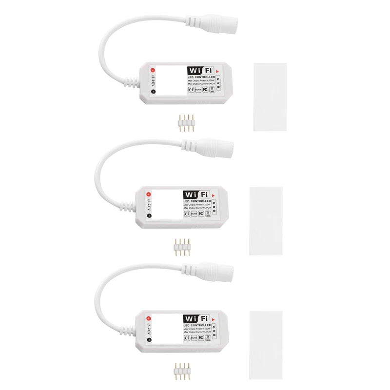 

Светодиодная лента RGB 3X с голосовым управлением, работает с Alexa и Google Home, Wi-Fi, беспроводное умное управление с бесплатным приложением