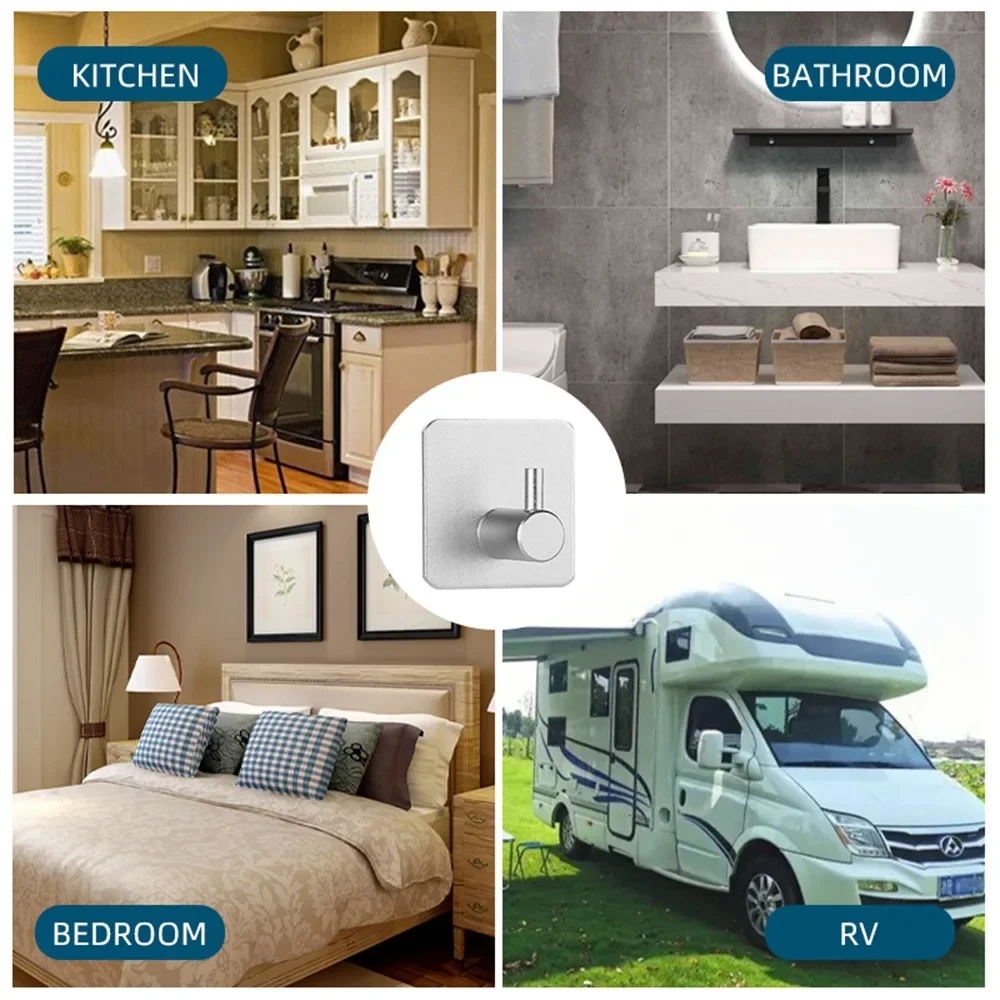 Крючок крючок для одежды ванной комнаты одинарная металлическая бесшовная