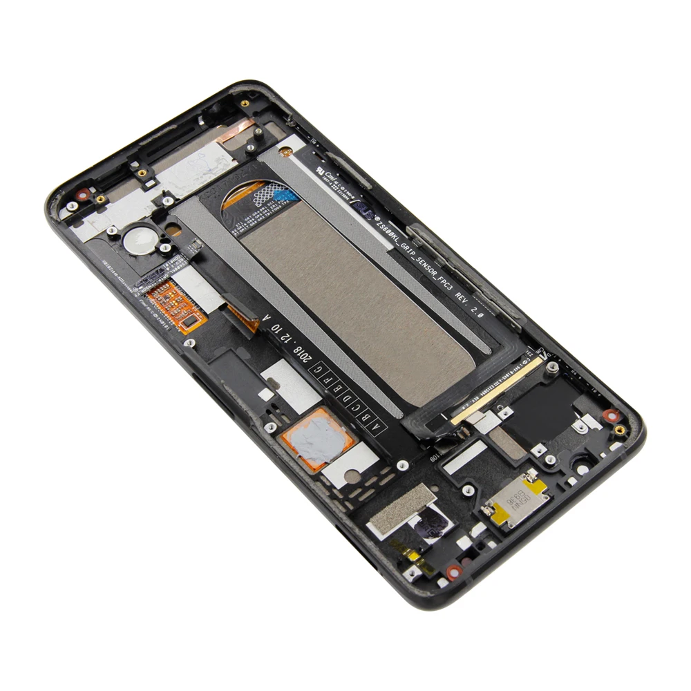 6 0original amoled lcd for asus rog phone zs600kl lcd display screen touch panel digitizer for asus zs600kl lcd with frame free global shipping